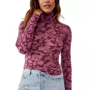 Free People You and I long sleeved top in color Acai